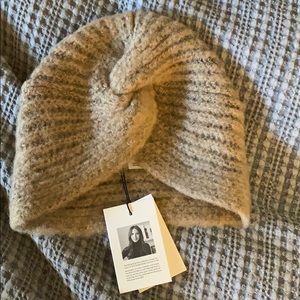 Something Navy turban beanie